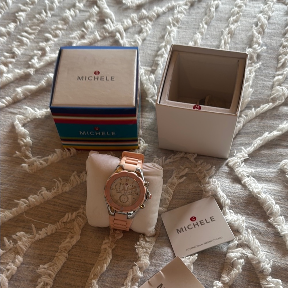 Michele Peach Silicone Strap